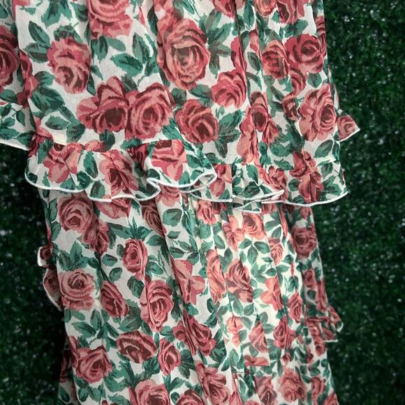 NWOT Topshop Petite Frill Ruffle Bardot Mini Dress in Rose – Sz 2 - Picture 6 of 7